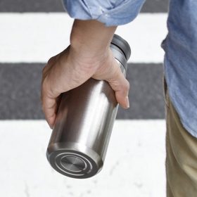 Travel Tumbler Gris métallique (inox) - KINTO